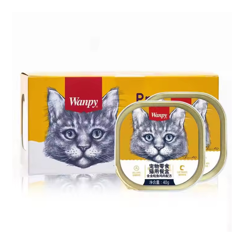 ووم گربه ونپی با طعم ماهی تن و مرغ Wanpy Tuna Mousse With Chicken وزن 40 گرم بسته ۶ عددی